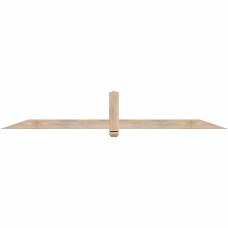 Ekena Millwork Eugene Smooth Timber Gable Bracket, Douglas Fir, 84"W x 14"H x 1 1/2"D x 3 1/2"F, 4/12 Pitch GBW084X14X0204EUG00SDF